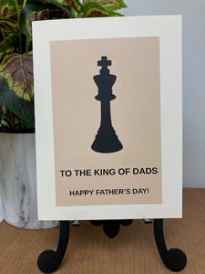 Fathers Day -Chess Piece - To the King of Dads