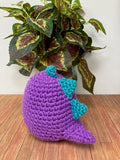 Crocheted - Purple Dinosaur