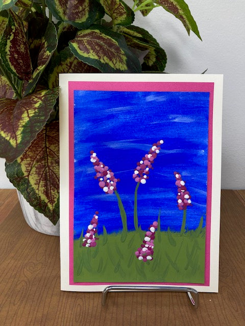 Blank cards - Lavender flowers in field