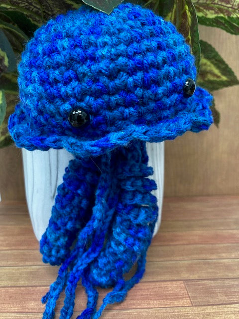 Crocheted - Blue Jellyfish