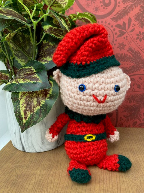 Crocheted -  Elf, Red Costume