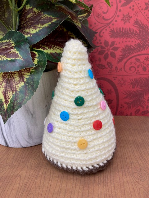 Crocheted -  Christmas Tree, White