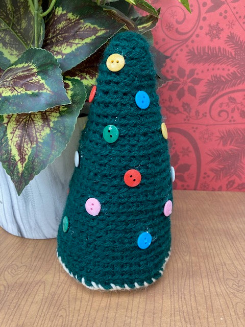 Crocheted -  Christmas Tree, Dark Green