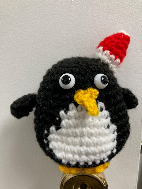 Crocheted -Black and white Penguin