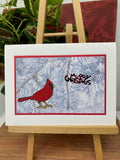 Christmas - Merry Christmas Cardinal in Tree