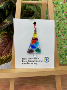 Ornament -Rainbow Tree with Yellow Star