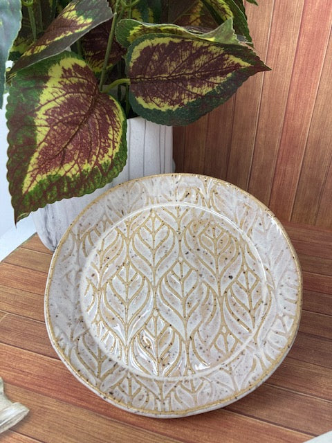 Ceramic - Plate, Tan Speckled