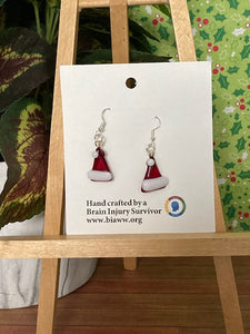 Earrings - Santa Hat