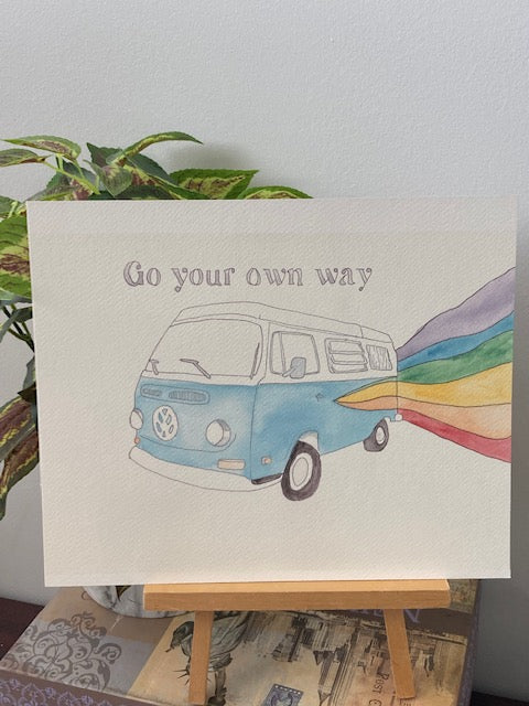 Go Your Own Way Bus Print