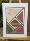 Blank cards - Geometric, Green, Burgundy, Pink and Stripes