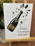 Happy Birthday - Happy Champagne Birthday