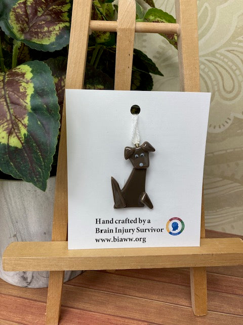 Ornament - Dog, Chocolate Brown