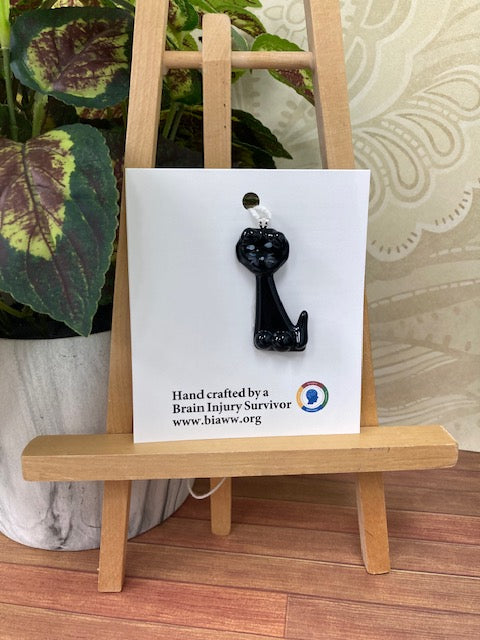 Ornament - Cat, Black