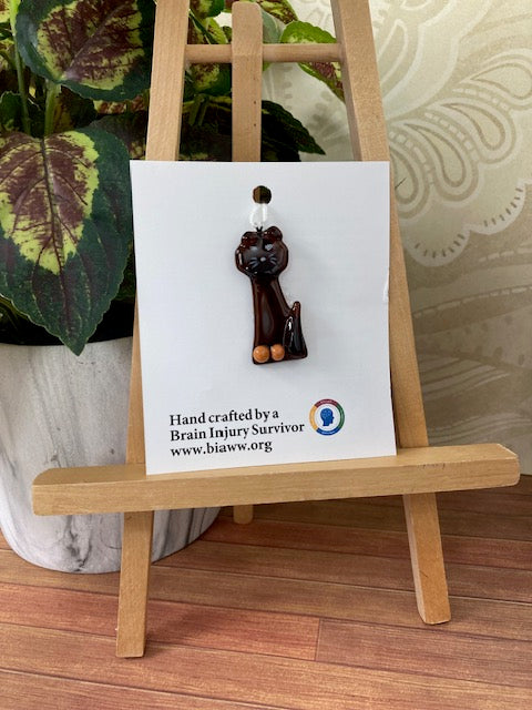 Ornament - Cat, Amber