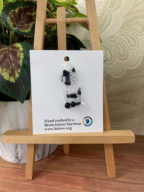 Ornament - Cat, Black and White