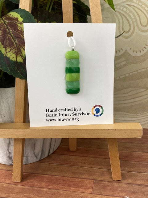 Pendant - Green Stripe