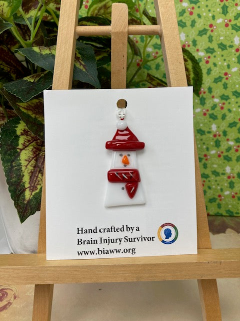 Ornament - Snowman Red Hat