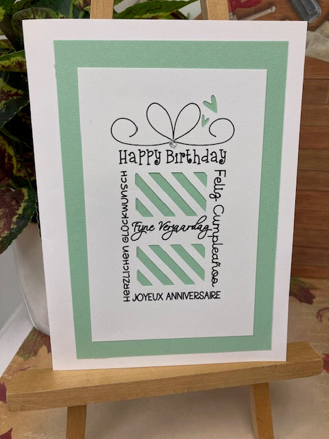 Happy Birthday - Present with Multiple language wishes