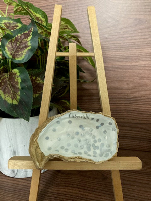 Shell Trinket Dishes - Silver Polka Dot, Cakewalk