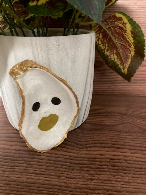 Shell Trinket Dishes - Face with Gold Lips