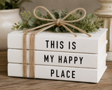 Decorative Book Stack - Customizable Options
