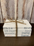 Decorative Book Stack - Customizable Options