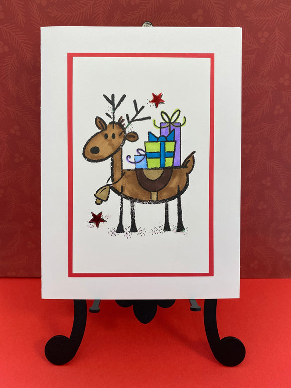 Christmas - Deer with presents
