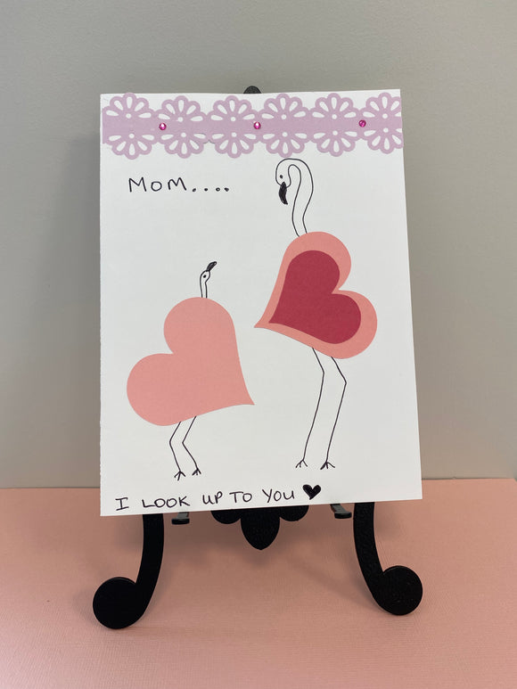 Mothers Day - Flamingo Mom and pink child