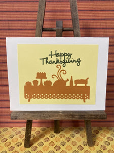 Happy Thanksgiving - Table of plenty