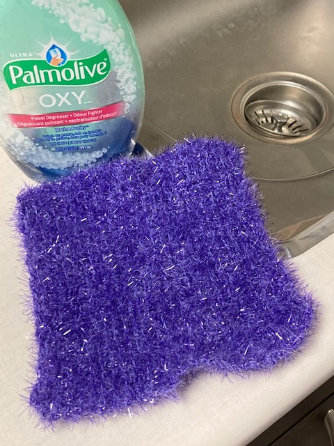 Scrubbies - Purple  Knitted