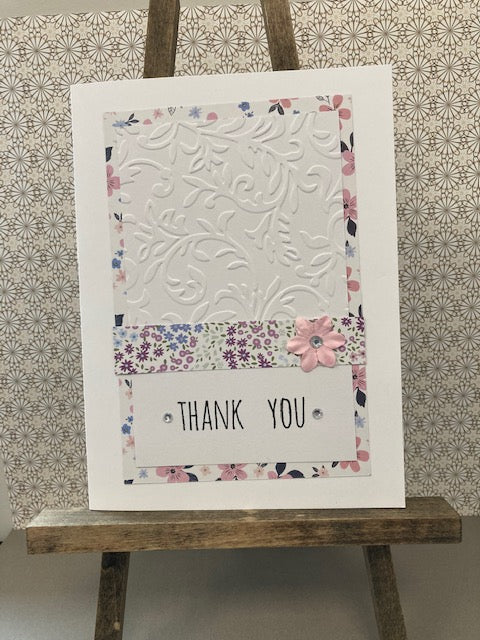 Thank You - Pink flower bling