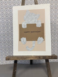 Happy Birthday- Clinging Cat Light Gray