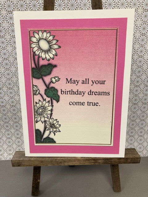 Happy Birthday - Flower border May all your birthday dreams...