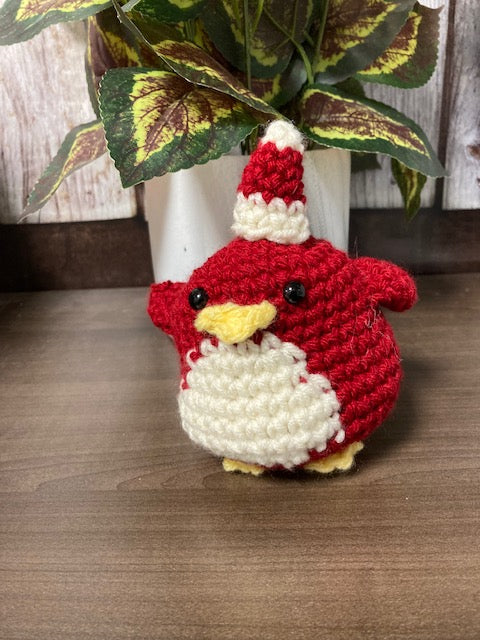 Crocheted - Red Penguin