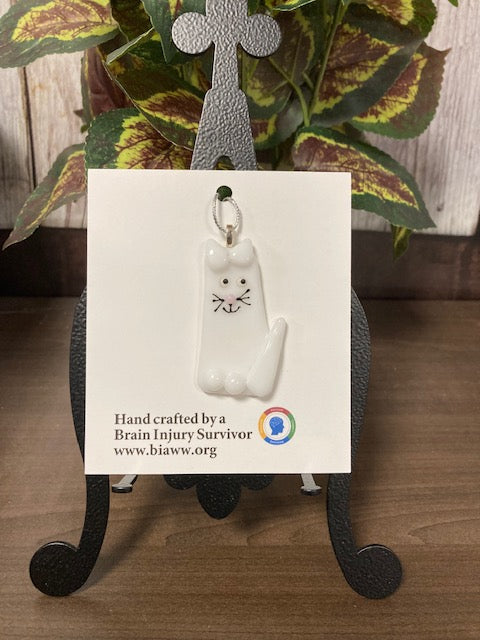 Ornament - Cat, White