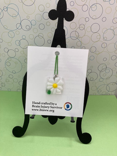 Pendant - Flower, White