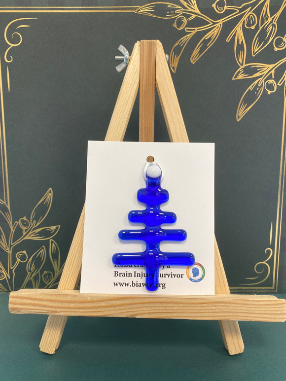 Ornament - Blue stick tree