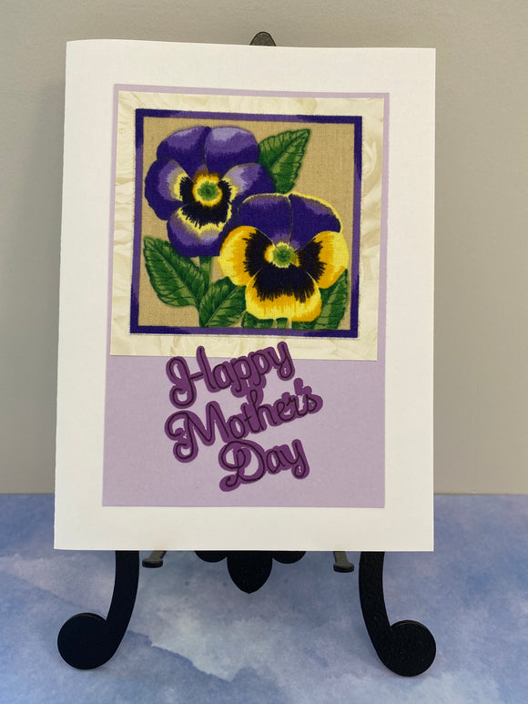 Mothers Day - Fabric Flower Purple