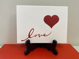 Valentines - Love with sparkly heart