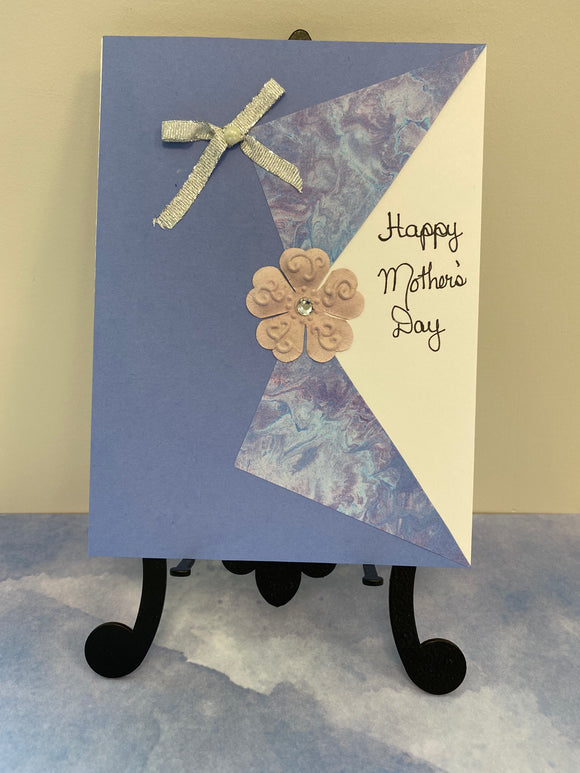 Mothers Day - Purple Envelope with flower