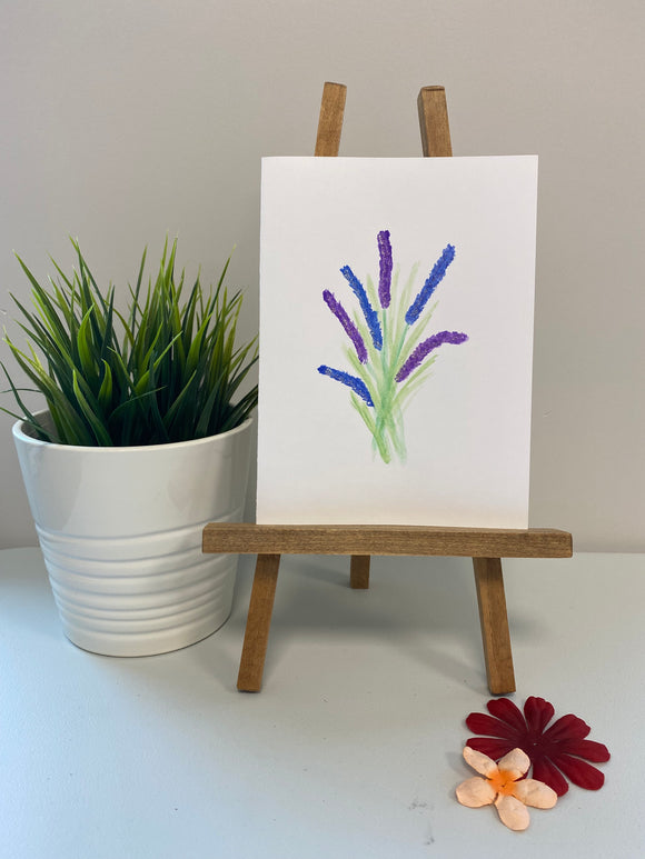 Blank cards - Taller Purple Flower bouquet